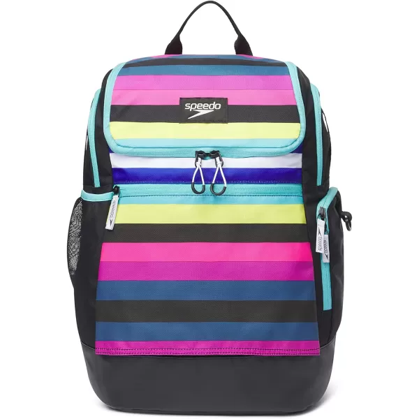 Speedo Unisex Large Teamster 20 Backpack 35Liter Rainbow PrideFluo Arctic Pipeline Depths
