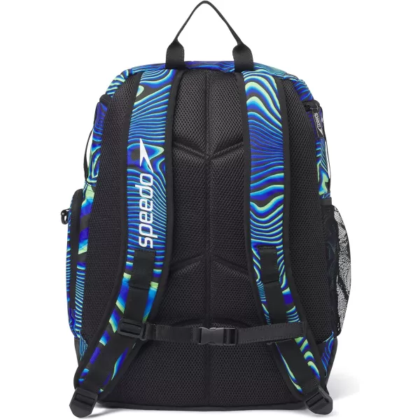 Speedo Unisex Large Teamster 20 Backpack 35Liter Rainbow PrideTrue Cobalt Neon Depths