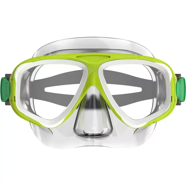 Speedo UnisexAdult Adventure Swim MaskLime GreenClear