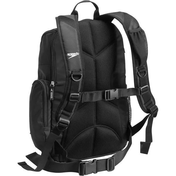 Speedo UnisexAdult Large Teamster Backpack 35Liter  Jasmine GreenBlack One SizeSpeedo Black One Size