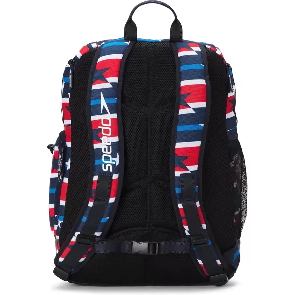Speedo UnisexAdult Large Teamster Backpack 35Liter Redwhite amp Blue 20 One SizeSpeedo UnisexAdult Large Teamster Backpack 35Liter Redwhite amp Blue 20 One Size