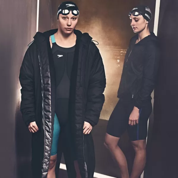 Speedo UnisexAdult Parka Jacket Fleece Lined EliteSpeedo Black