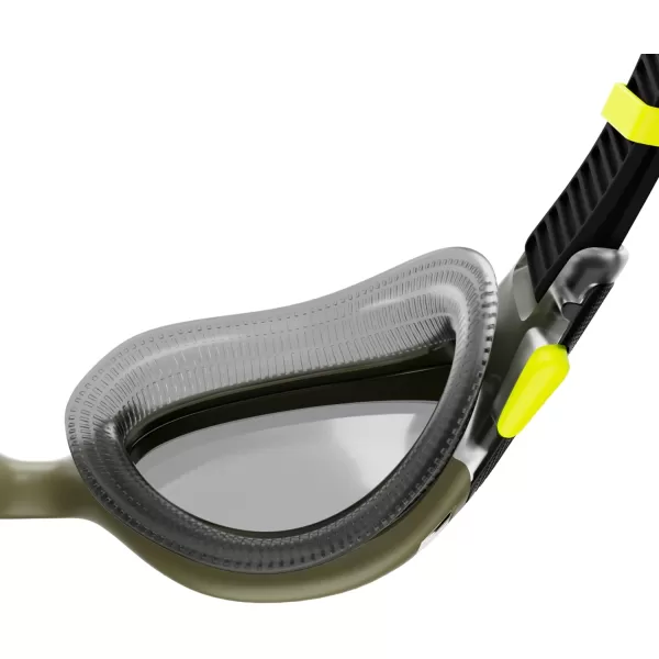 Speedo UnisexAdult Swim Goggle Biofuse 20Olive NightBlack Polarized