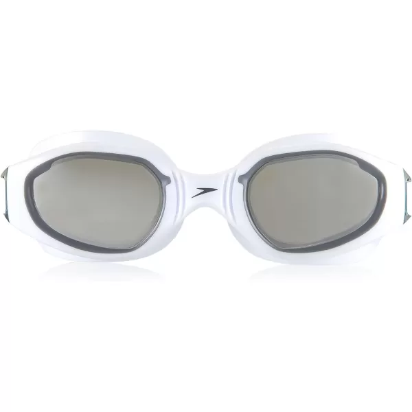 Speedo UnisexAdult Swim Goggles Hydro ComfortMirrored WhiteGrey