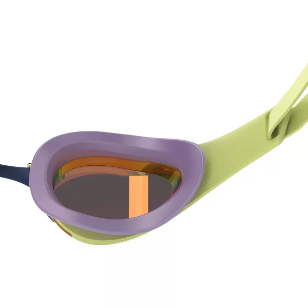 Speedo UnisexAdult Swim Goggles Mirrored Fastskin Pure FocusSpritzMiami LilacRuby