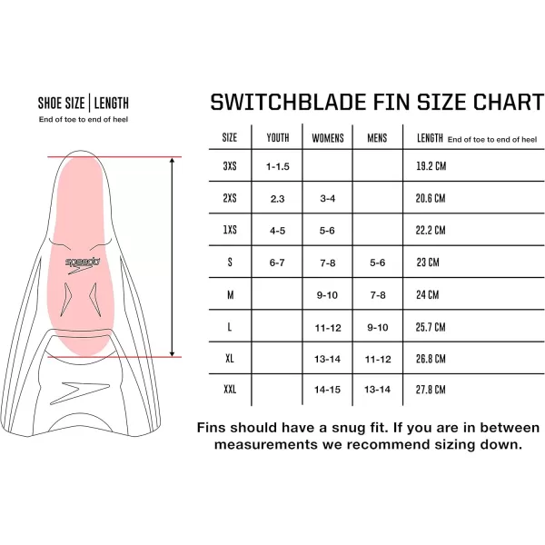 Speedo UnisexAdult Swim Training Fin SwitchbladeBlackRed