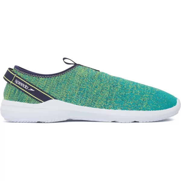 Speedo UnisexAdult Water Shoe Surfknit ProPeacock TealBitter Lime