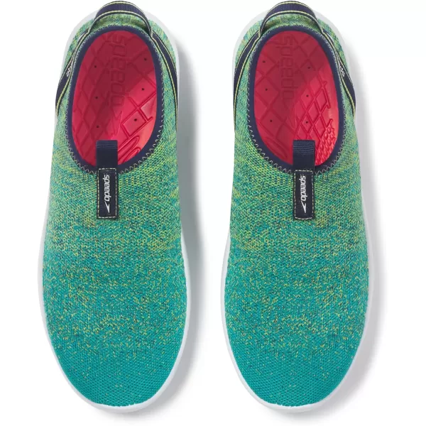 Speedo UnisexAdult Water Shoe Surfknit ProPeacock TealBitter Lime