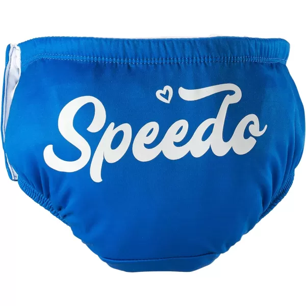 Speedo UnisexChild Swim Diaper Keep Swimmin PremiumElectric Blue