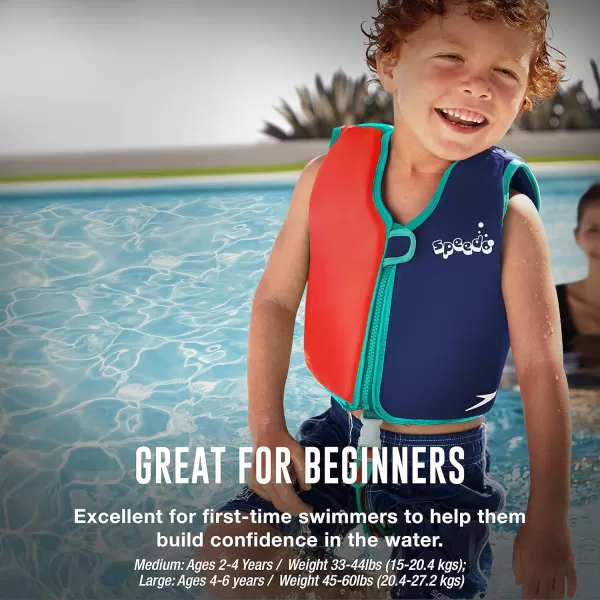 Speedo UnisexChild Swim Flotation Classic Life Vest Begin to Swim UPF 50Purple Printed