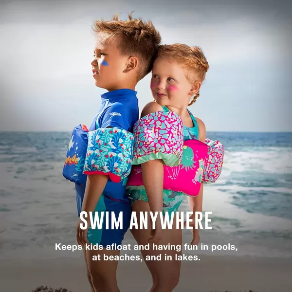 Speedo UnisexChild Swim Flotation Life VestGreyAqua