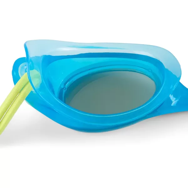 Speedo UnisexChild Swim Goggles Hydrospex Bungee Junior Ages 38Cyan BlueGrey