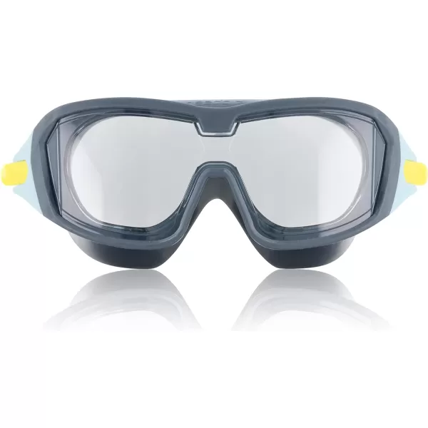 Speedo UnisexChild Swim Goggles Proview MaskSteel GreyClear