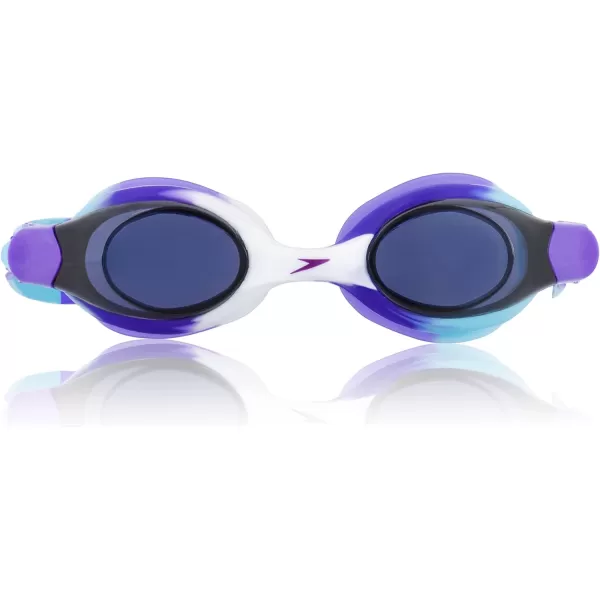 Speedo UnisexChild Swim Goggles Skoogle Ages 38Purple Aq Splash Tie Dye