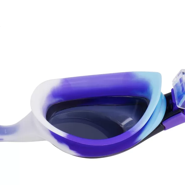 Speedo UnisexChild Swim Goggles Skoogle Ages 38Purple Aq Splash Tie Dye