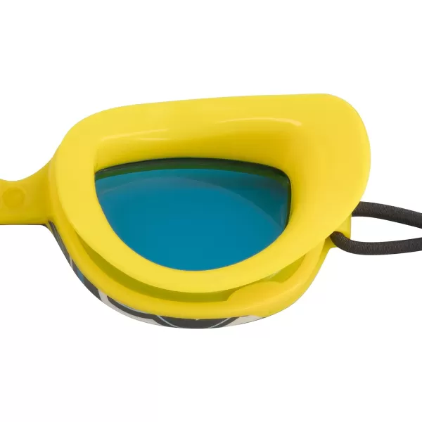 Speedo UnisexChild Swim Goggles Sunny G Ages 38Blazing YellowCobalt
