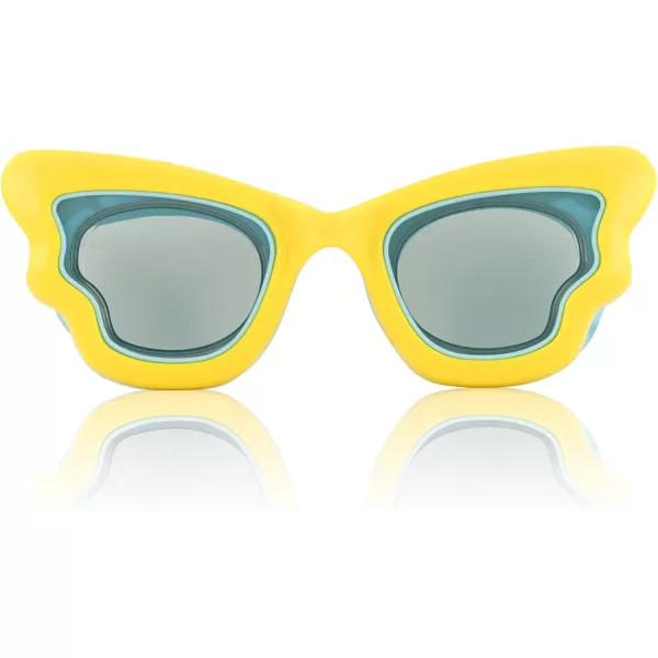 Speedo UnisexChild Swim Goggles Sunny G Ages 38Blazing YellowGray