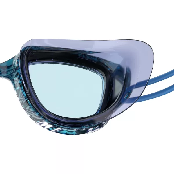 Speedo UnisexChild Swim Goggles Sunny G Ages 38Bluey Shark ChalkCeleste