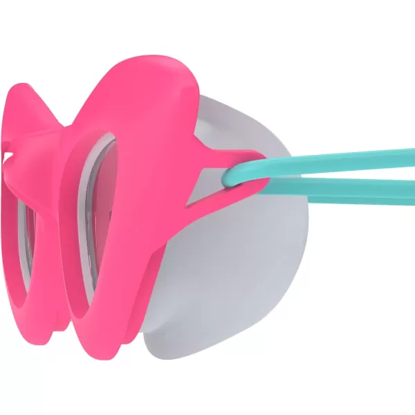 Speedo UnisexChild Swim Goggles Sunny G Ages 38Cat Eye Flare Pink