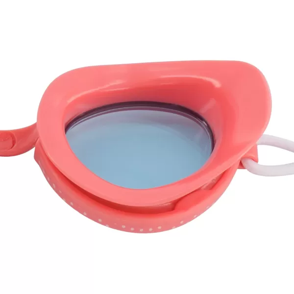Speedo UnisexChild Swim Goggles Sunny G Ages 38Georgia Peach DotCeleste