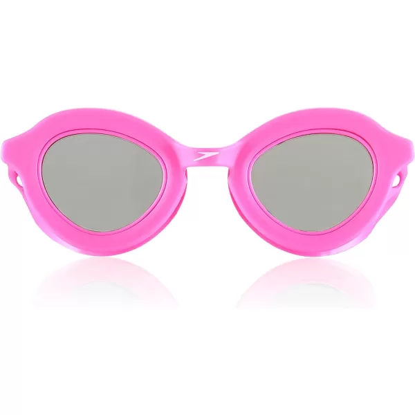 Speedo UnisexChild Swim Goggles Sunny G Ages 38Hot PinkSmoke