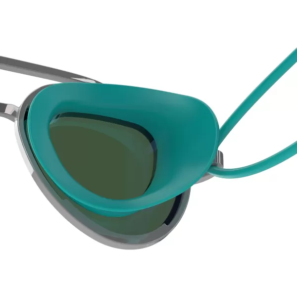 Speedo UnisexChild Swim Goggles Sunny G Ages 38Mariner SilverIris