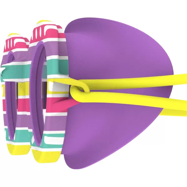 Speedo UnisexChild Swim Goggles Sunny G Ages 38Pop Rainbow Sweet Purple