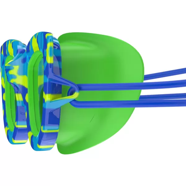 Speedo UnisexChild Swim Goggles Sunny G Ages 38Speedo Blue CamoJello Green