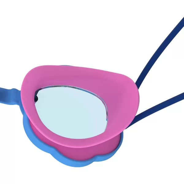 Speedo UnisexChild Swim Goggles Sunny G Ages 38Tranquil BlueFlamingo Pink
