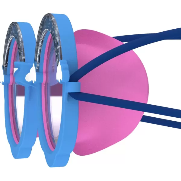 Speedo UnisexChild Swim Goggles Sunny G Ages 38Tranquil BlueFlamingo Pink