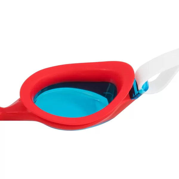 Speedo UnisexChild Swim Goggles Super Flyer Ages 3  8Speedo RedBlue