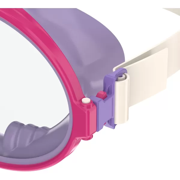 Speedo UnisexChild Swim Mask Lido CollectionMask Pink YarrowClear