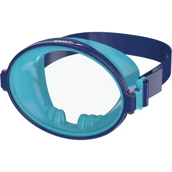 Speedo UnisexChild Swim Mask Lido CollectionMask amp Snorkel Sodalite BlueClear