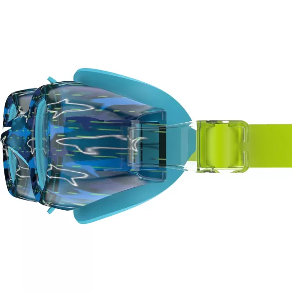 Speedo Unisexchild Swim Goggles Hydrospex Ages 614Bachelor Button SharksClear