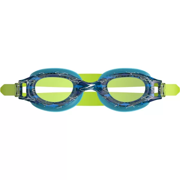 Speedo Unisexchild Swim Goggles Hydrospex Ages 614Bachelor Button SharksClear