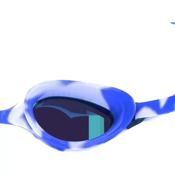 Speedo Unisexchild Swim Goggles Junior Hyper Flyer Ages 614Cobalt BlueBaja BlueIrisEmerald Mirrored