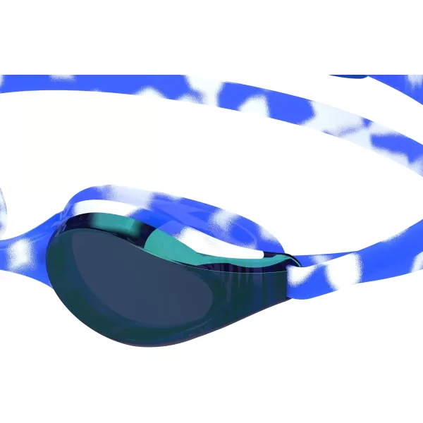 Speedo Unisexchild Swim Goggles Junior Hyper Flyer Ages 614Cobalt BlueBaja BlueIrisEmerald Mirrored