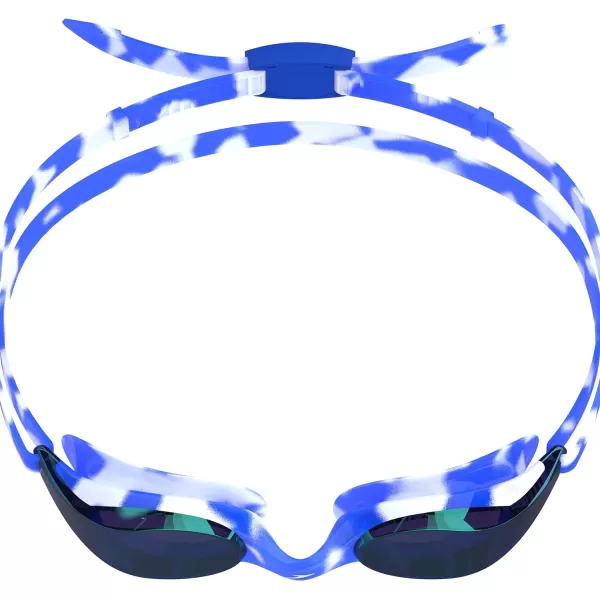 Speedo Unisexchild Swim Goggles Junior Hyper Flyer Ages 614Cobalt BlueBaja BlueIrisEmerald Mirrored