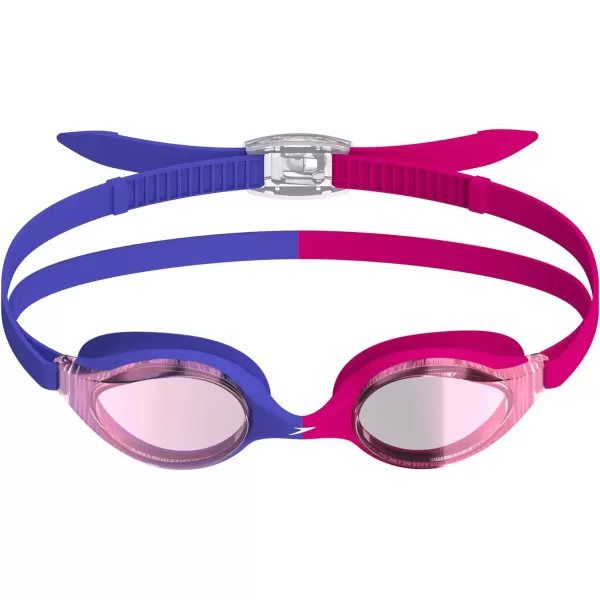 Speedo Unisexchild Swim Goggles Junior Hyper Flyer Ages 614Electric PinkClearPunch Ltd Mirrored