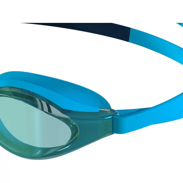 Speedo Unisexchild Swim Goggles Junior Hyper Flyer Ages 614Hypersonic BlueCelesteEmerald Ltd Mirrored