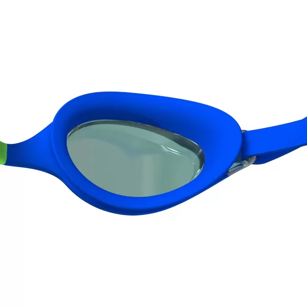 Speedo Unisexchild Swim Goggles Junior Hyper Flyer Ages 614Lumo GreenJadeSilver Ltd Mirrored