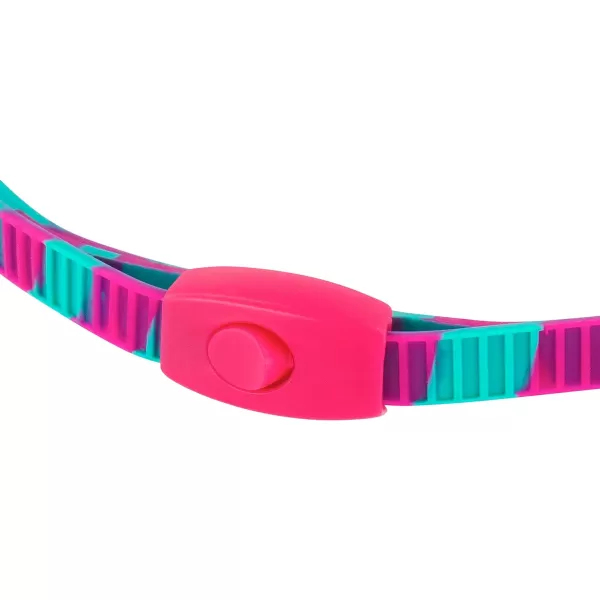 Speedo Unisexchild Swim Goggles Junior Hyper Flyer Ages 614Pink GlowGreen