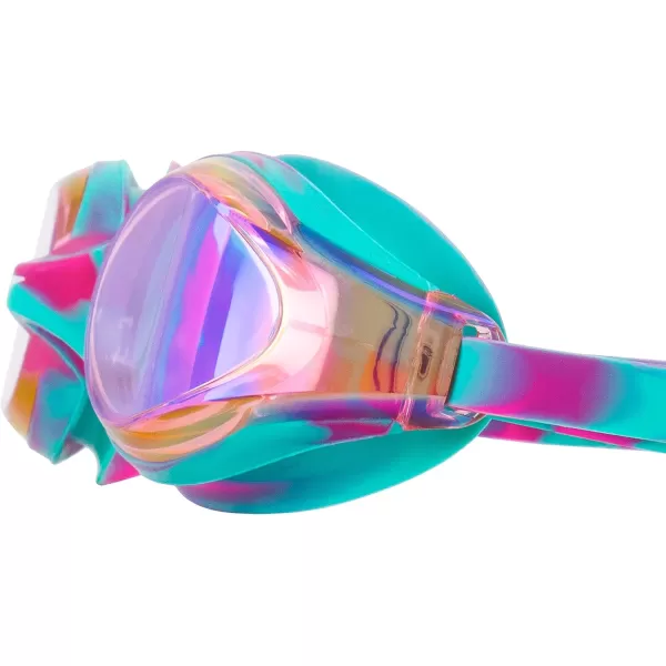 Speedo Unisexchild Swim Goggles Junior Hyper Flyer Ages 614Pink GlowGreen
