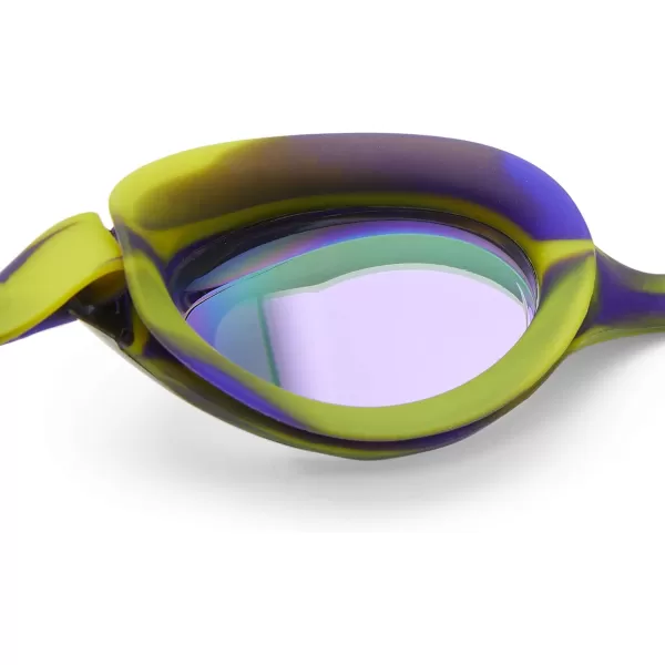 Speedo Unisexchild Swim Goggles Junior Hyper Flyer Ages 614PurpleIris Mirrored