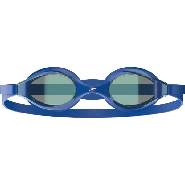 Speedo Unisexchild Swim Goggles Junior Hyper Flyer Ages 614Tlat Aero Blue SteelIrismirror