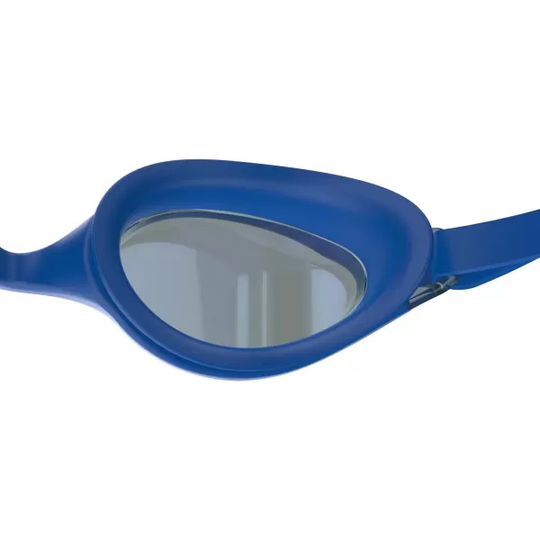 Speedo Unisexchild Swim Goggles Junior Hyper Flyer Ages 614Tlat Aero Blue SteelIrismirror