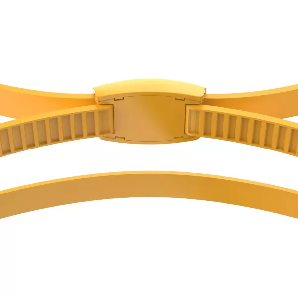 Speedo Unisexchild Swim Goggles Junior Hyper Flyer Ages 614Tlat Bright Gold SteelGoldmirror