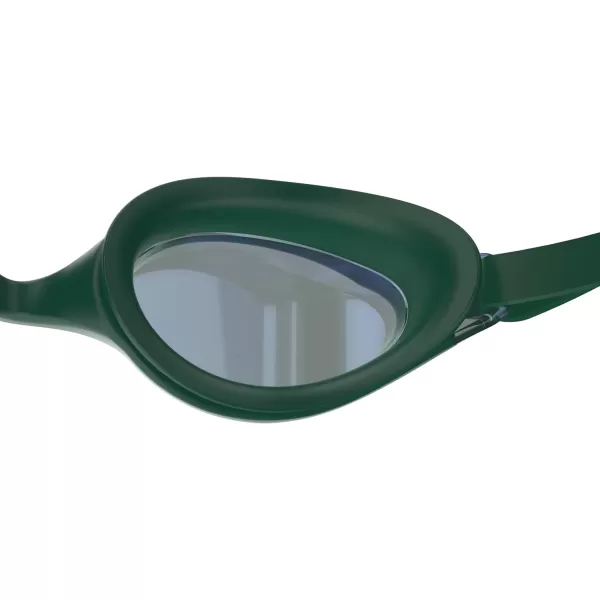 Speedo Unisexchild Swim Goggles Junior Hyper Flyer Ages 614Tlat Dark Green SteelIrismirror