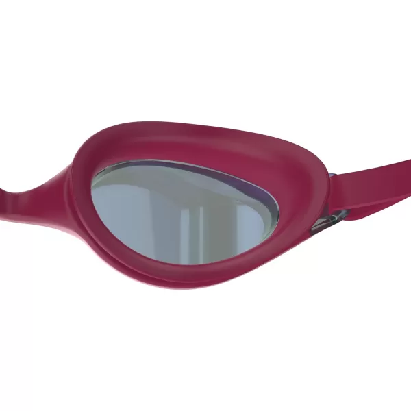 Speedo Unisexchild Swim Goggles Junior Hyper Flyer Ages 614Tlat Dark Maroon SteelCrimsonm