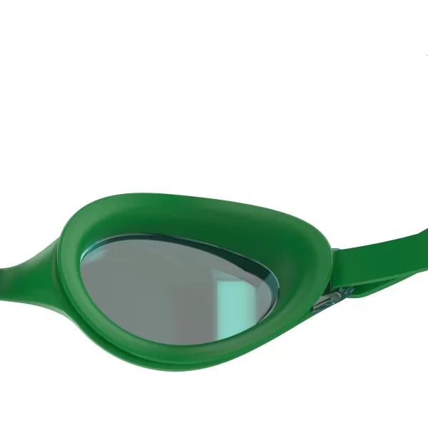 Speedo Unisexchild Swim Goggles Junior Hyper Flyer Ages 614Tlat Kelly Green SteelEmeraldmirror